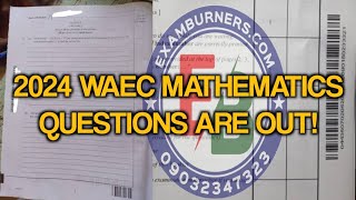 Live 2024 WAEC Mathematics Expo Questions and Answers Midnight Runs [upl. by Costanzia]