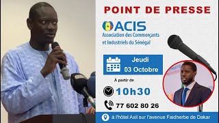 Discours Khadim Sylla président de lAssociation des Commerçants et Industriels du Sénégal [upl. by Megdal]