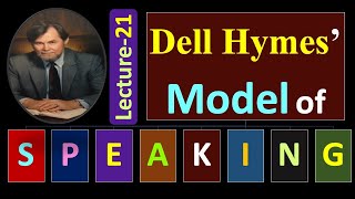 Lecture21 Dell Hymes Model of SPEAKING [upl. by Ahsimin336]