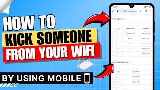 How to Kick Someone from Your WiFi Network Using Mobile ✅  Android  iPhone [upl. by Yeldnarb437]