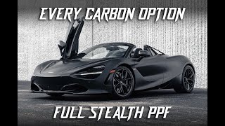 2020 Mclaren 720S Spider Performance with EVERY Carbon Option in Matte Black Full Walkthrough [upl. by Munsey]