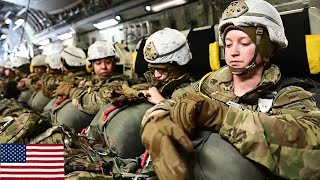 Female Paratroopers jumping from C 17 Globemaster aircraft  Airborne Operations 2024 [upl. by Brighton]