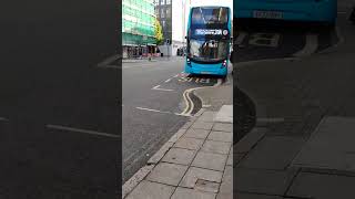 4553 YX72 ODU Enviro 400 MMC Arriva 31A to Leicester Haymarket bus Station departing Charles Street [upl. by Snider]