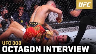 Ilia Topuria Octagon Interview  UFC 308 [upl. by Furlani]