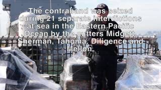 Coast Guard offloads more than 13 tons of cocaine [upl. by Shana935]