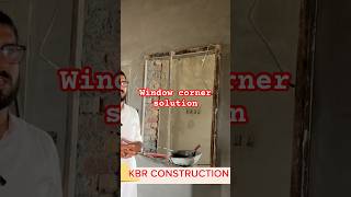 How to make window corner  window ki dhaar ka tariqa  window frame window gunia aluminiumwindow [upl. by Eidnar124]