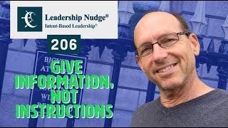 Give Information Not Instructions  Leadership Nudge 206 [upl. by Meeks]