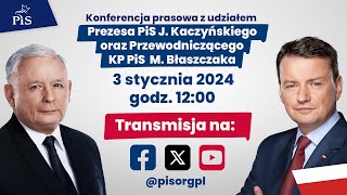 WARSZAWA  Konferencja prasowa PiS [upl. by Aisset]