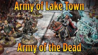 Army of Lake Town vs Army of the Dead  Middle Earth SBG Battle Report [upl. by Yllut934]