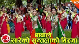 New Teej Song 2074  Babale Sareko Suntala Ko Biruwa  Sakuntala Thapa Ft Rina Thapa amp Sabita Ale [upl. by Haron]