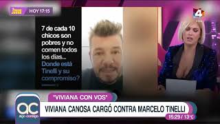 Algo Contigo  Fuertes dichos de Viviana Canosa sobre Marcelo Tinelli abrieron el debate [upl. by Iover518]