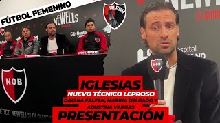 Conferencia de prensa Iglesias DT  Falfán Marina Delgado y Vargas Newells femenino ❤️🖤 [upl. by Sianna]