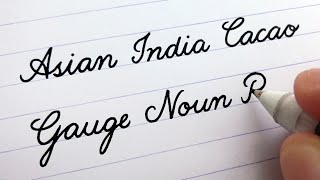 Cursive Writing  Words A to Z  For Beginners [upl. by Saiff284]