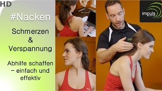 Verspannungen NackenSchultergürtel lösen  einfach amp effektiv Abhilfe schaffen [upl. by Aline]