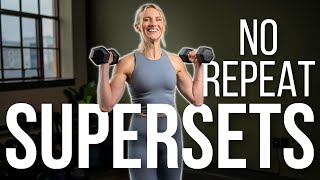 25 minute Full Body Superset Workout  NO REPEAT [upl. by Aizan]