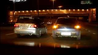 Honda Orthia vs Mazda 3MPS  exhaust [upl. by Riedel]