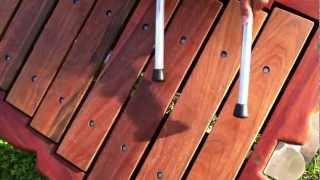 8 key Marimba custom made with gum nut theme 2 Kim Bowman Music [upl. by Rikki]