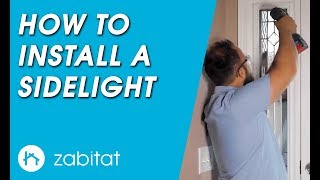 How to Replace a Door Sidelight  Door Glass Insert [upl. by Aloek493]