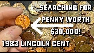 Searching my 1983 Pennies for a 30000 Coin [upl. by Vasya174]