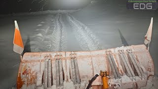 ❄️First snow plowing of the season  Unimog U 400 [upl. by Nitreb836]