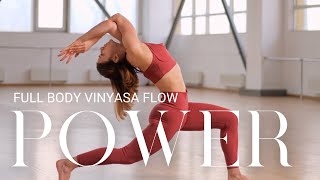 EN Full Body Vinyasa Flow Yoga 60 minutes  Flexibility Strength amp Balance [upl. by Anamor]