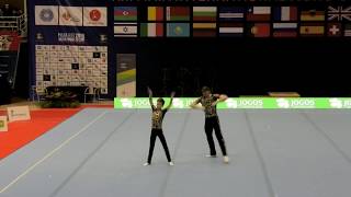 Maia Acro World Cup 2019  MP RUS1 Dyn IVANOV amp KARAVAEV [upl. by Aloise555]