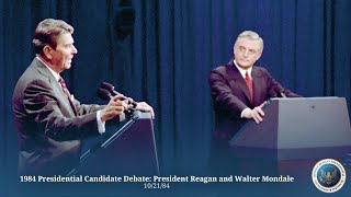 1984 Presidential Candidate Debate President Reagan and Walter Mondale  102184 [upl. by Ayouqes554]