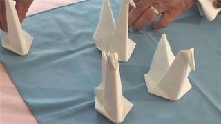 How To Make A Swan Napkin [upl. by Emmerich]