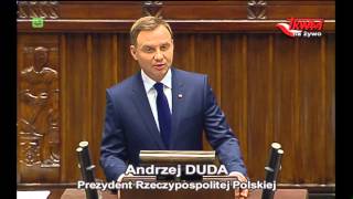 Orędzie prezydenta Andrzeja Dudy [upl. by Ajan]