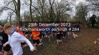 Rickmansworth parkrun 284  December 25th 2023 fast [upl. by Kuster]