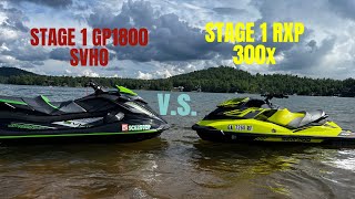 GP1800R SVHO STAGE 1 VS RXP 300X STAGE 1 [upl. by Tewfik]