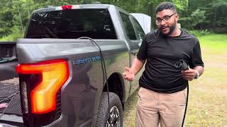 Ford Lightning fast charging another EV and powering a campsite ￼ [upl. by Samuelson]