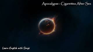 Apocalypse  Cigarettes After Sex esl song english Apocalypse CigarettesAfterSex [upl. by Medora]