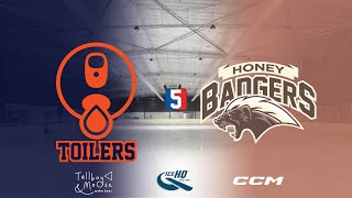 Toilers VS Honey Badgers  Div 5  7th November  IceHQ Rec League ice hockey [upl. by Cheng854]