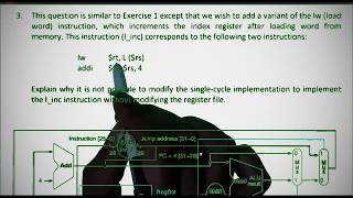 Ara Section 6 Computer Organization Q3 Add quotLINCquot instruction to MIPS datapath [upl. by Eward]