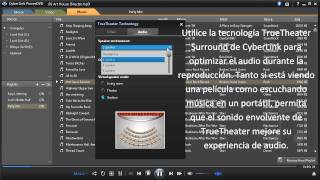 CyberLink PowerDVD 10 Ultra 3D Mark II  Mejoras de Audio de TrueTheater [upl. by Irneh]