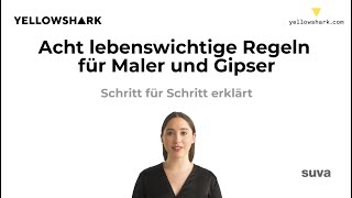 Arbeitssicherheit Baugewerbe  SUVA Regeln Maler amp Gipser [upl. by Fox831]