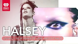 Halsey Unveils New Makeup Line AboutFace  Fast Facts [upl. by Aitercal]