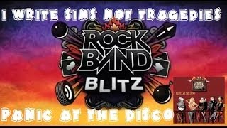 Panic at the Disco  I Write Sins Not Tragedies  Rock Band Blitz Playthrough 5 Gold Stars [upl. by Eelrahc454]