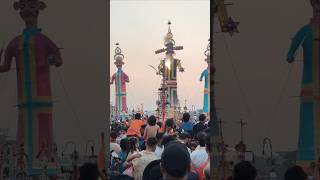 Panipat Famous Dussehra Sector 25 Sanoli Road Dussehra Cometi [upl. by Ahsenot]