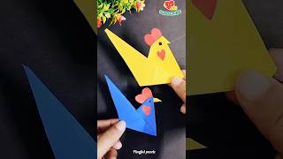 Diy Easy kids hen craft🐓🪀😨shorts trending youtubeshorts kids funny story craft diy video [upl. by Leis]