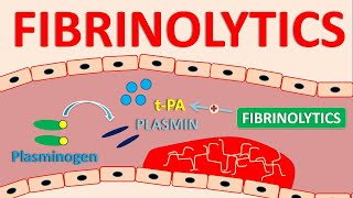 Fibrinolytics  Tissue plasminogen activators [upl. by Acinorehs]