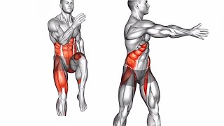 Treino de abdominais em pÃ© apenas para perder gordura da barriga em casa [upl. by Evad]