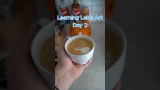 Learning Latte Art  Day 2 espresso coffee [upl. by Kaya928]