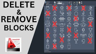 How to DELETEREMOVE Blocks  AutoCAD [upl. by Kernan422]