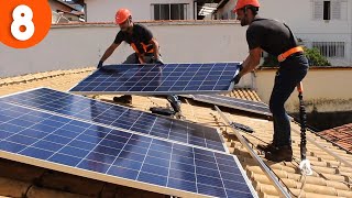 🏠 Como instalar PAINEL de ENERGIA SOLAR na TELHA COLONIAL [upl. by Jadda]