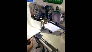 MJ2600  cylinder bed flatlock sewing machine [upl. by Anilrac]