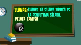 Palabras agudas llanas y esdrújulasLengua Cuarto de Primaria 9 añosAulaFacilcom [upl. by Alor]