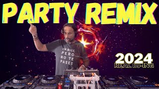 THE BEST PARTY SONGS IN THE MIX 2024 🎉 Mashups amp Remixes Of Popular Songs 🎉 Club Music Real DJing [upl. by Ahtenak592]