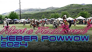 Mens Traditional Song 2  Sun Heber Powwow 2024 [upl. by Ashwin]